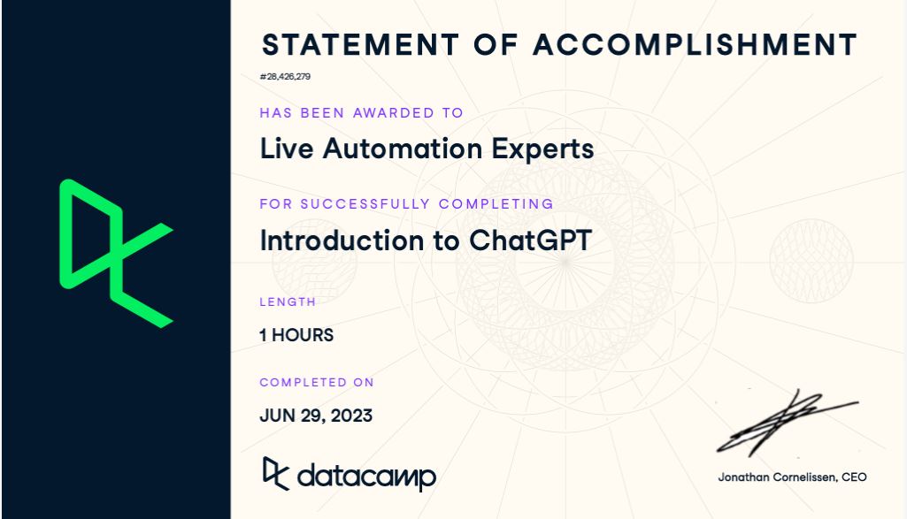 Introduction to ChatGPT